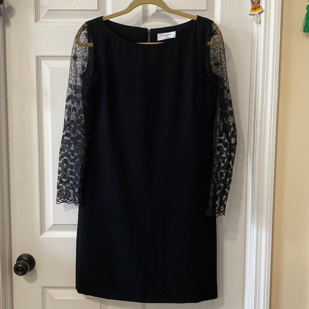 Axara Midi Black Dress